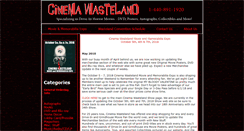 Desktop Screenshot of cinemawasteland.com